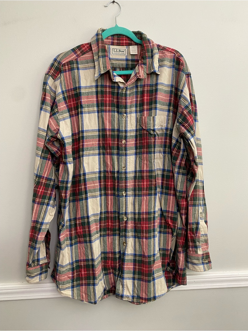 Vintage LL Bean Plaid Flannel Shirt - XLT